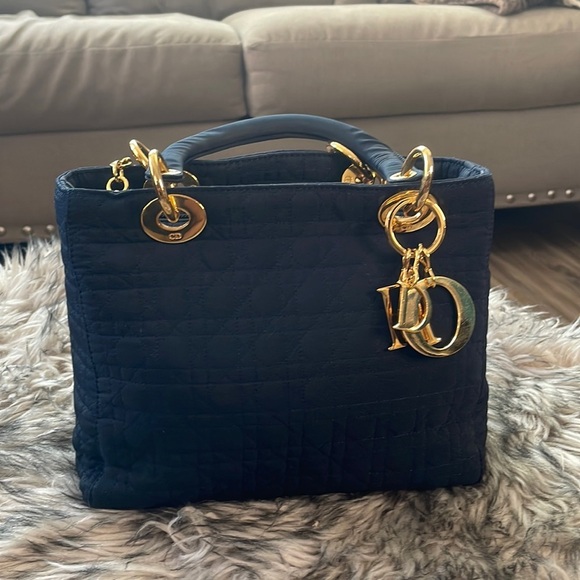 Dior Handbags - Authentic Christian Dior Lady Dior Handbag